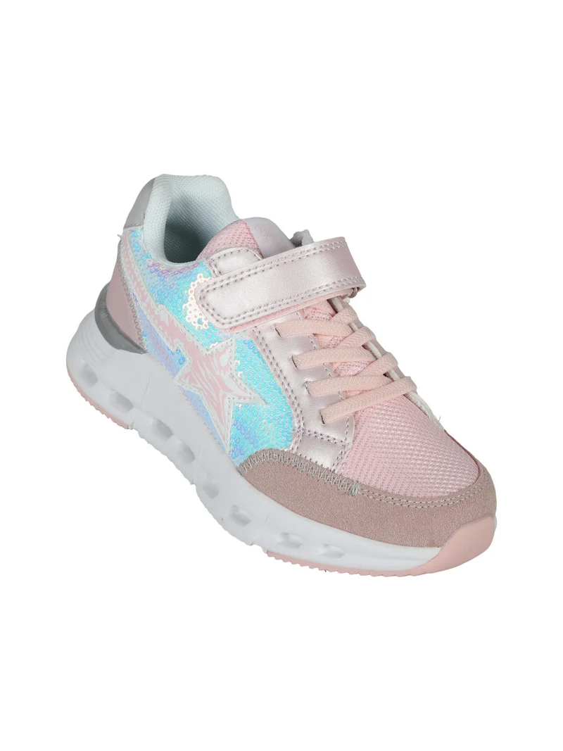 Sneakers da ragazza con strappo - rosa
