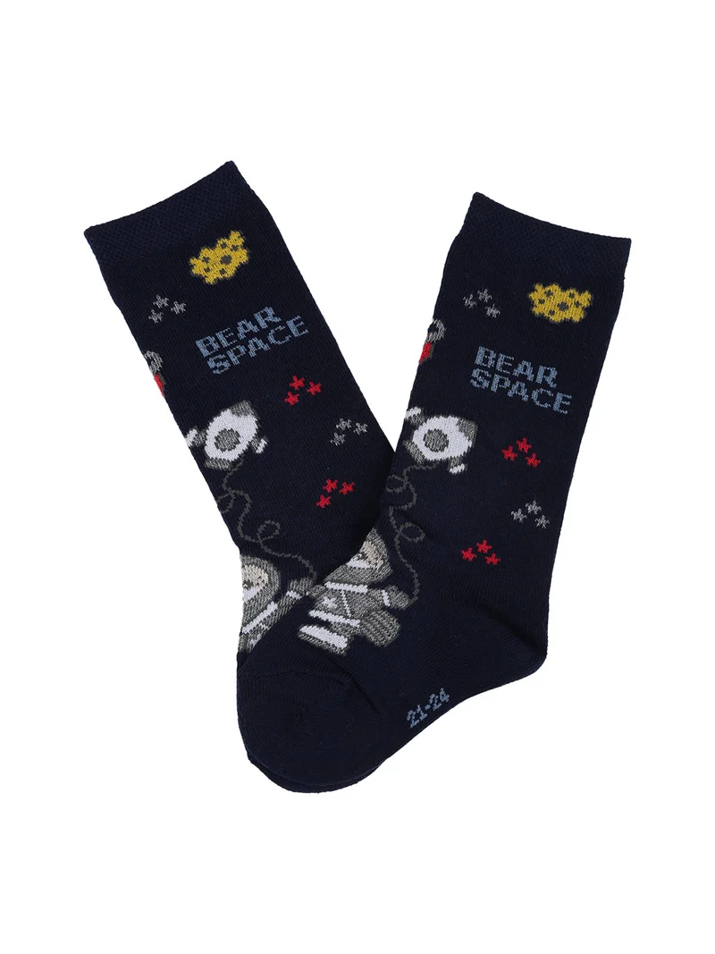 Calze lunghe da bambino invernali - blu