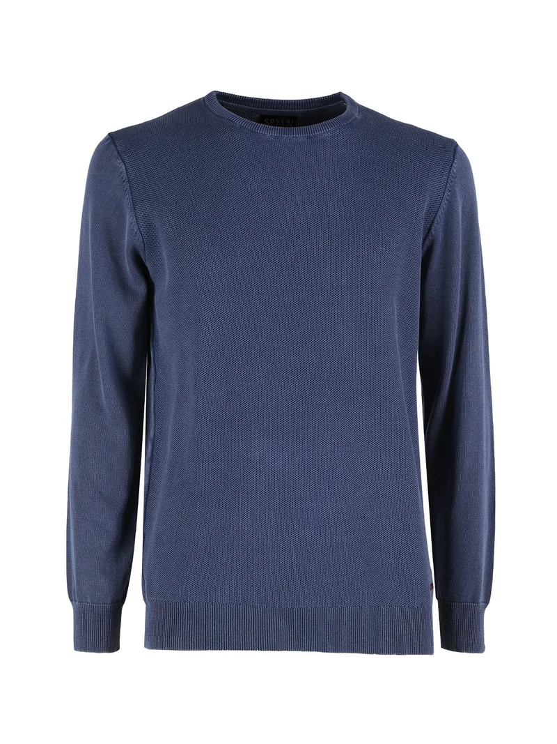 Pullover da uomo in maglia di cotone - avion