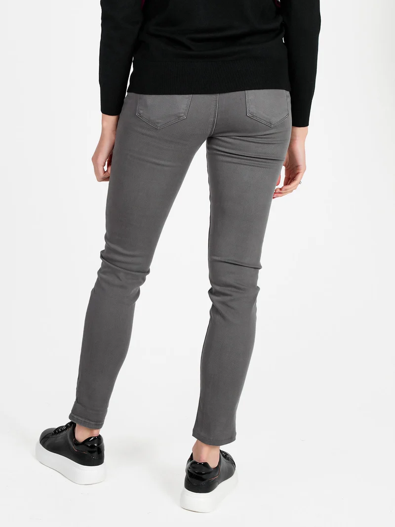 Pantaloni da donna push up - grigio scuro
