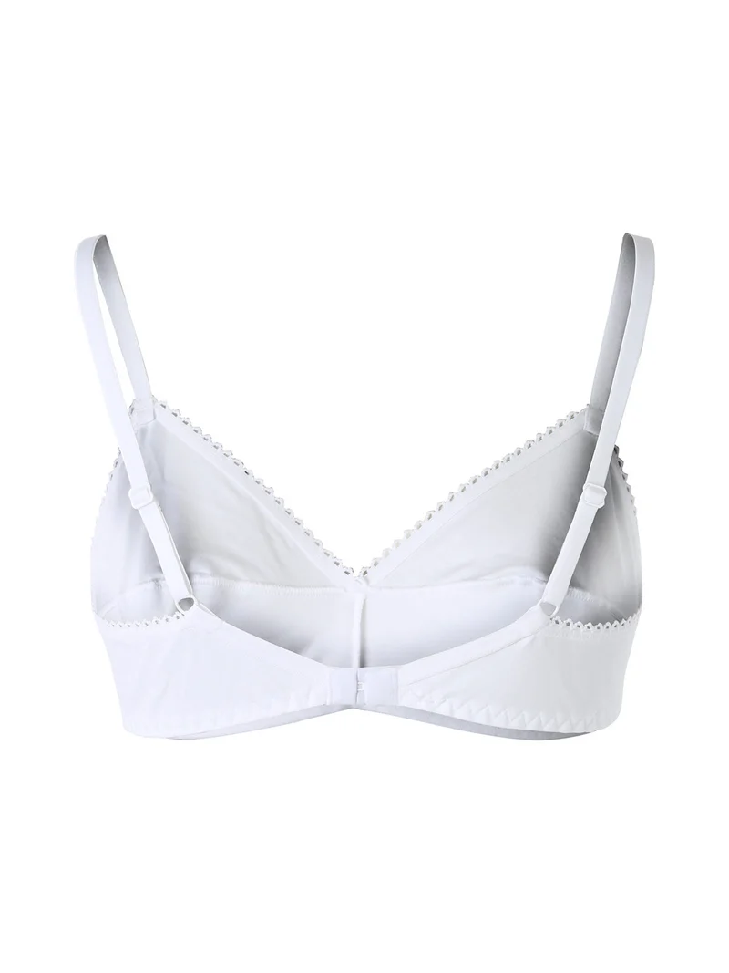 145 Reggiseno con coppe in doppio tessuto in cotone elasticizzato COPPA B - bianco