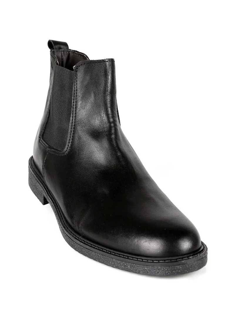 Stivaletti in pelle uomo - nero