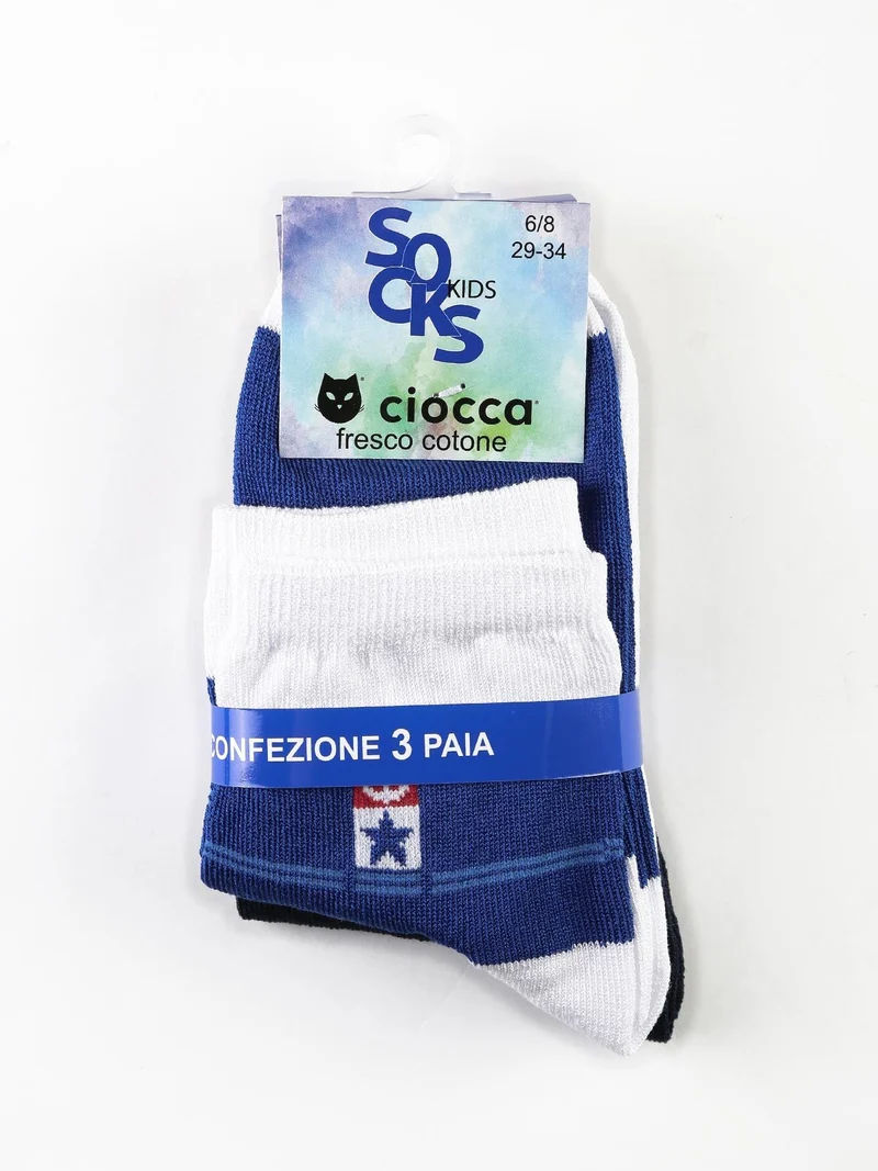Calze corte da bambino Confezione da 3 paia - bianco