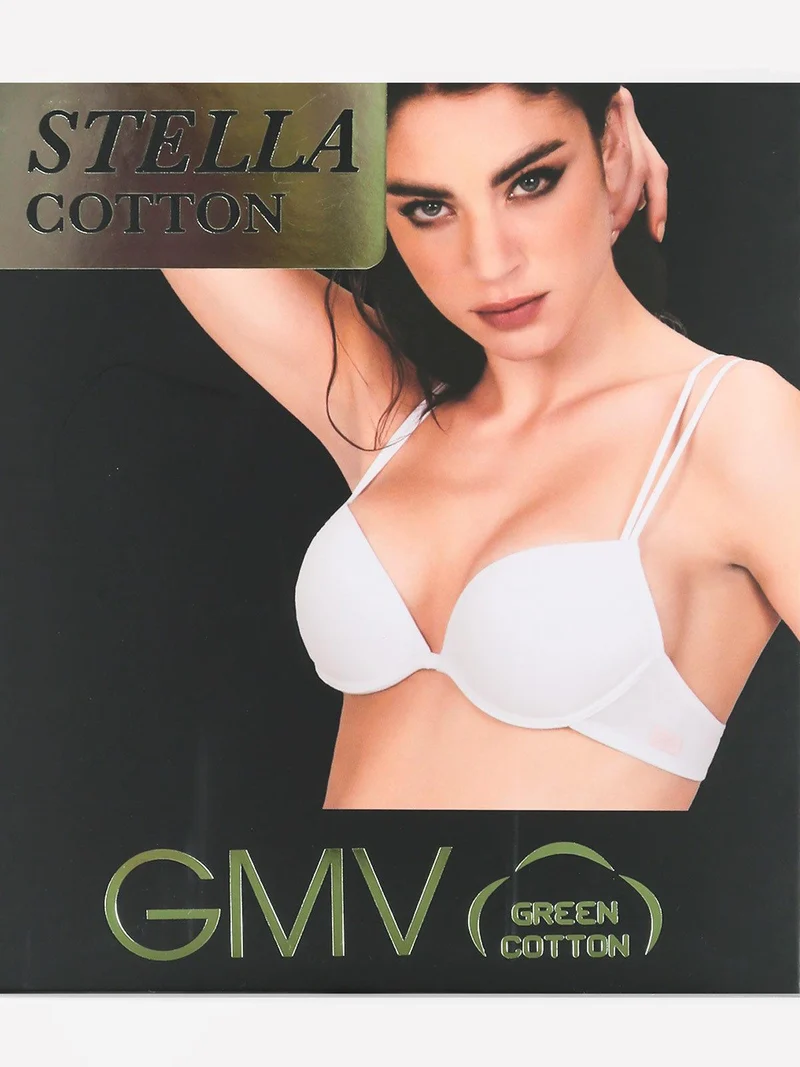 STELLA Reggiseno push up in cotone COPPA B - bianco