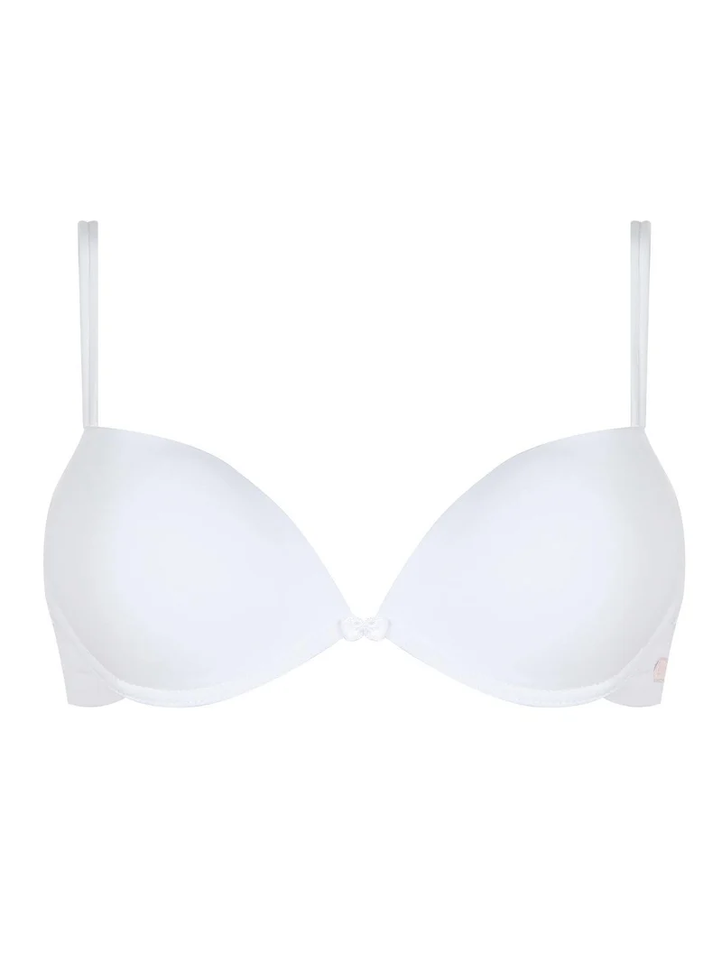 STELLA Reggiseno push up in cotone COPPA B - bianco
