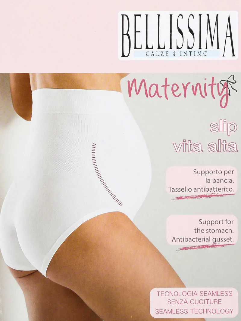 Maternity Slip a vita alta - bianco