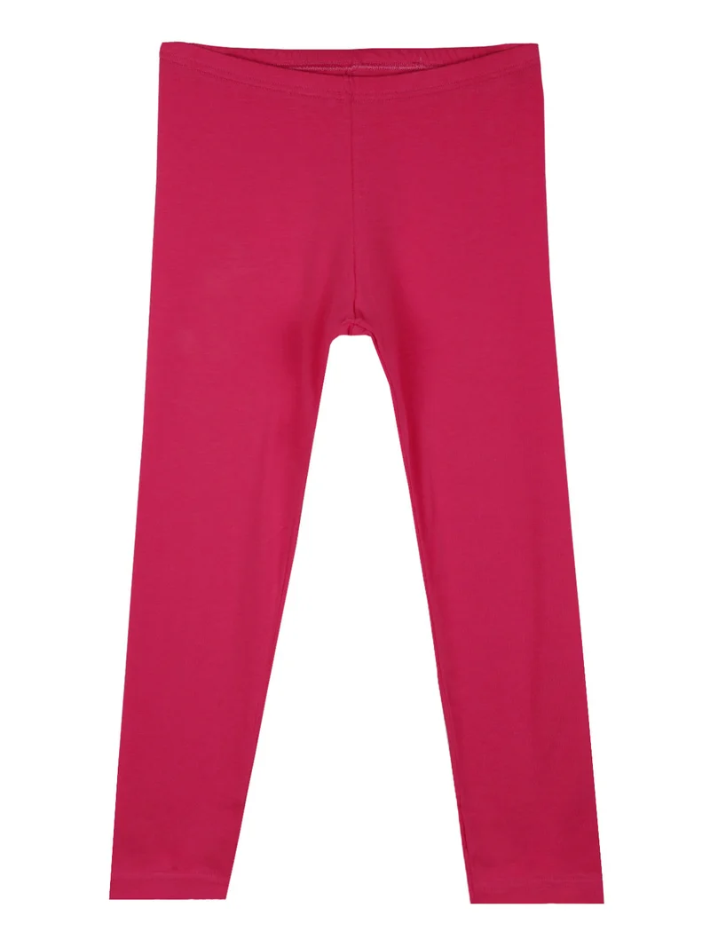 Completo corto da bambina con leggings - bianco