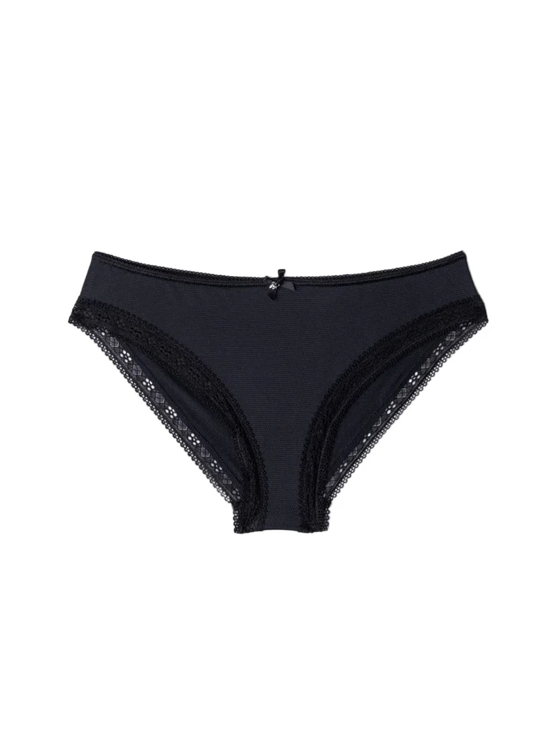 DARLING Slip donna con pizzo - nero