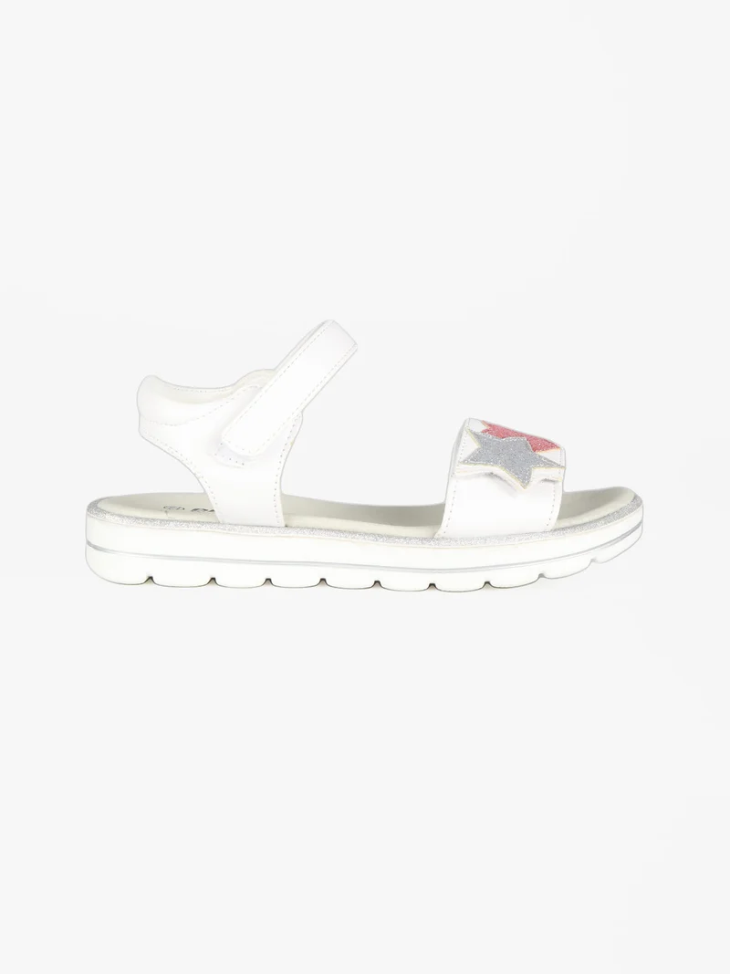 Sandali da ragazza con glitter - bianco