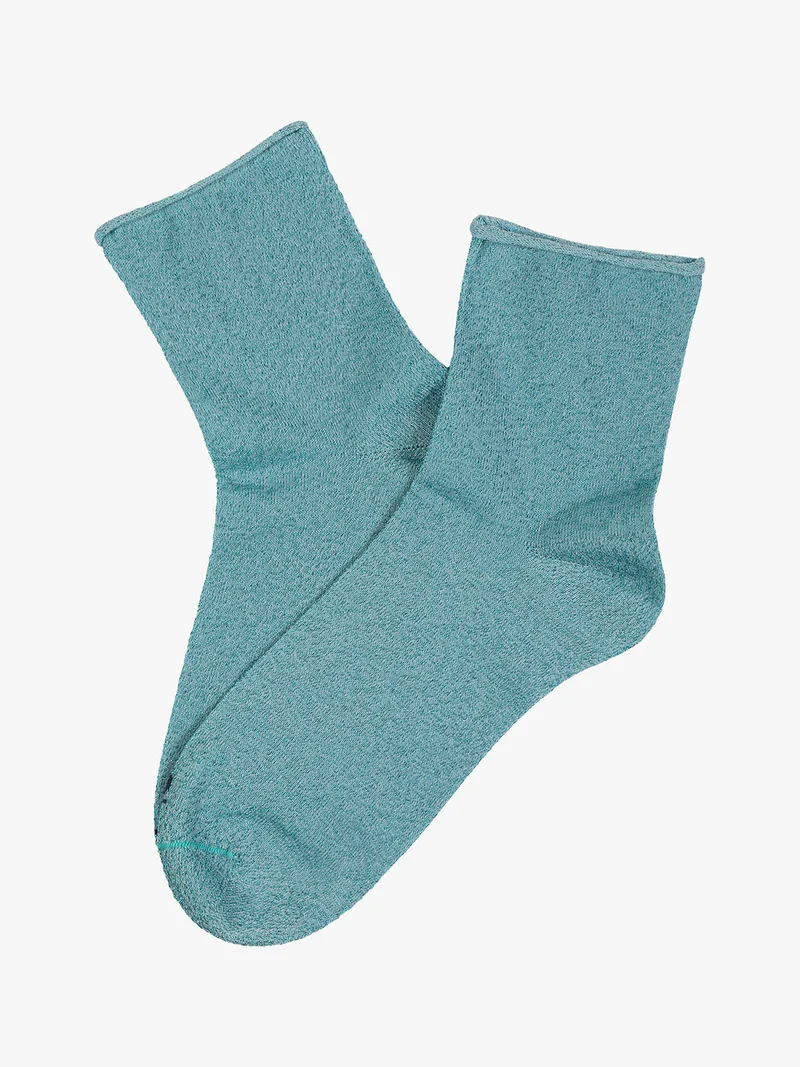 Calze donna lurex - acqua marina