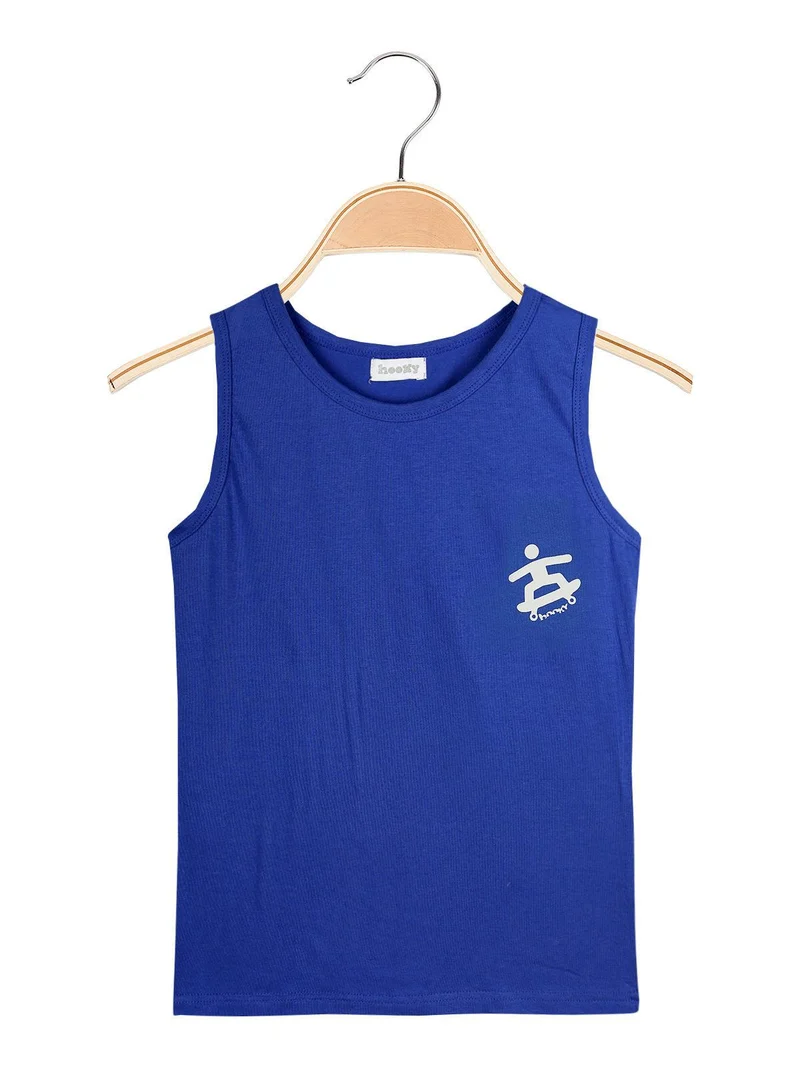 Canotta intima girocollo - blu