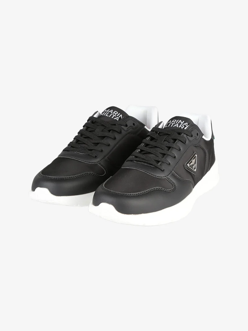 Sneakers stringate da uomo - nero