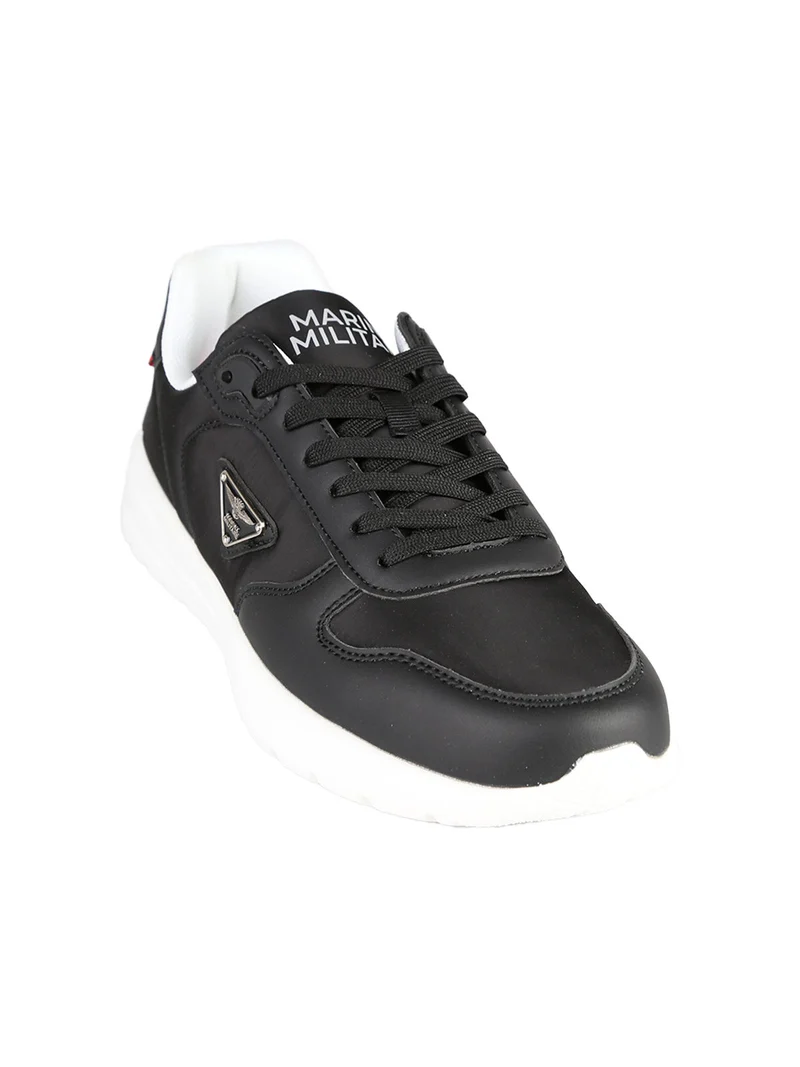 Sneakers stringate da uomo - nero