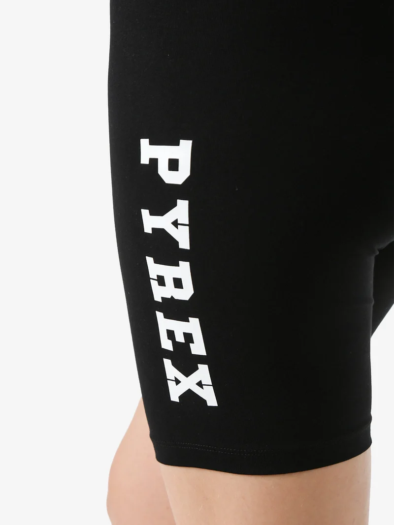 Shorts sportivi da donna con logo - nero
