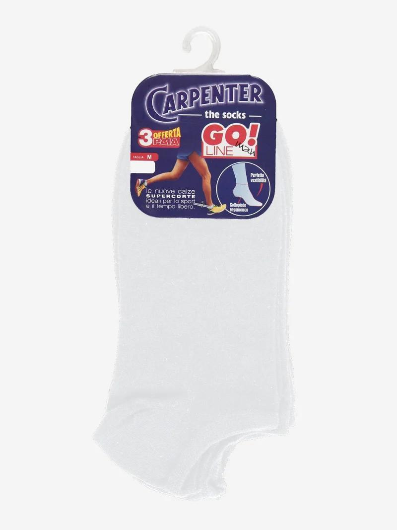 Calze fantasmino unisex 3 PAIA - bianco