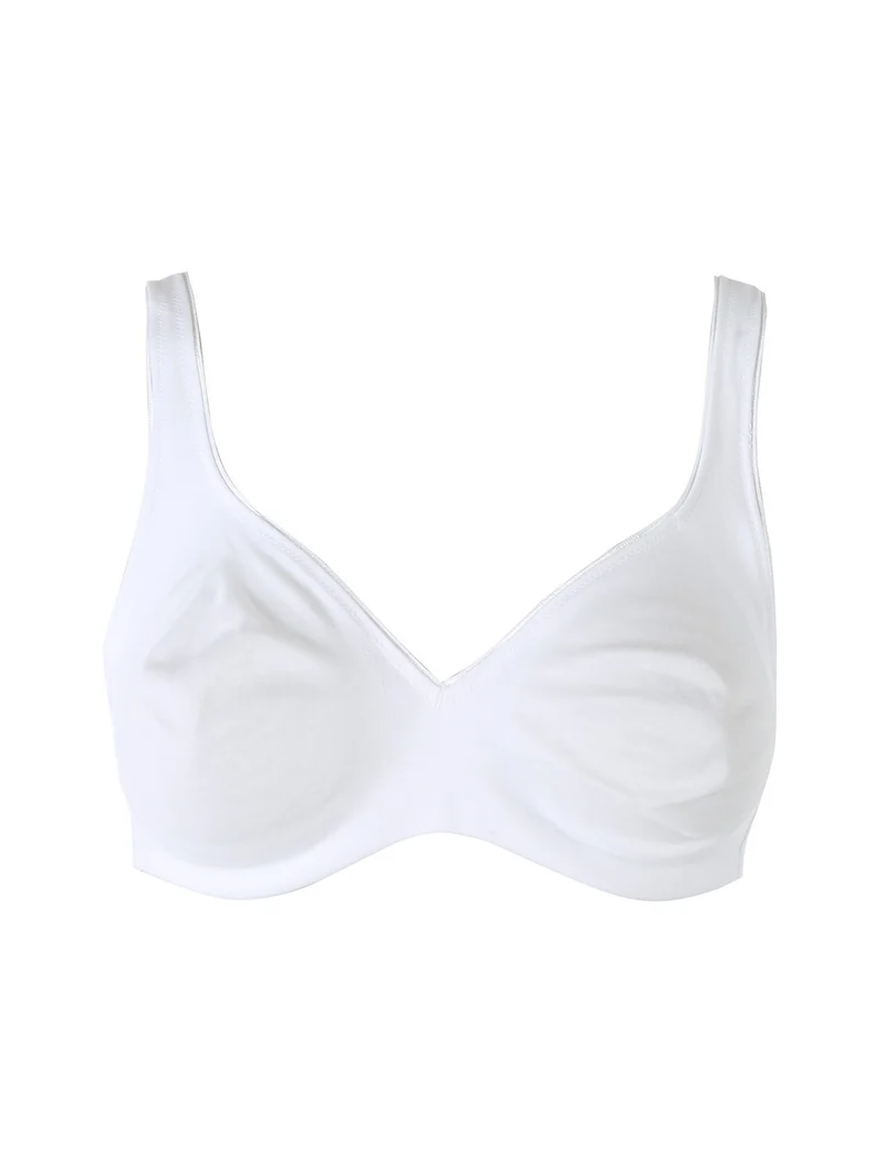 PINK Reggiseno con coppe preformate in cotone makò COPPA B - bianco