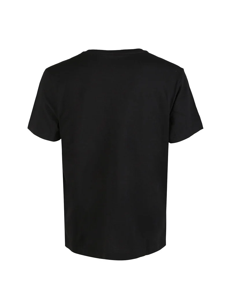 T-shirt uomo girocollo in cotone - nero