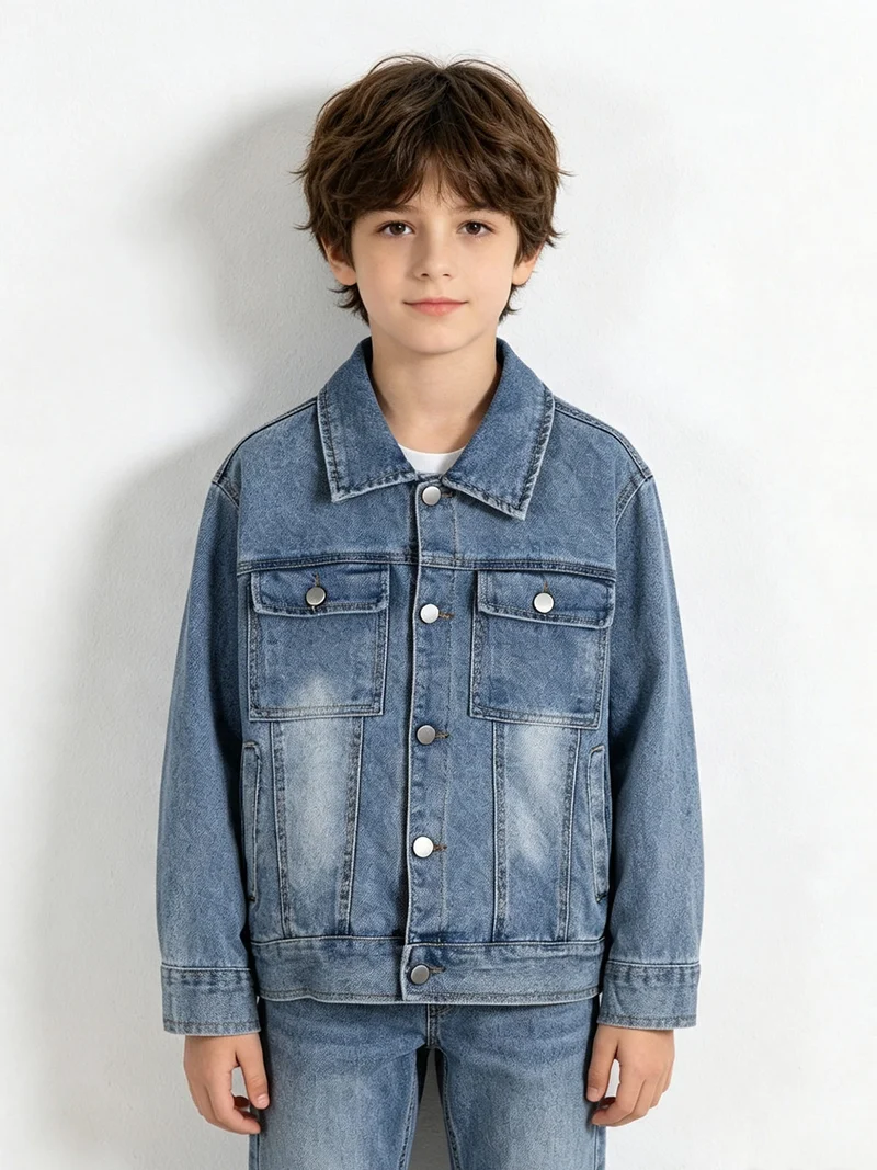 Giacca in jeans da bambino - jeans