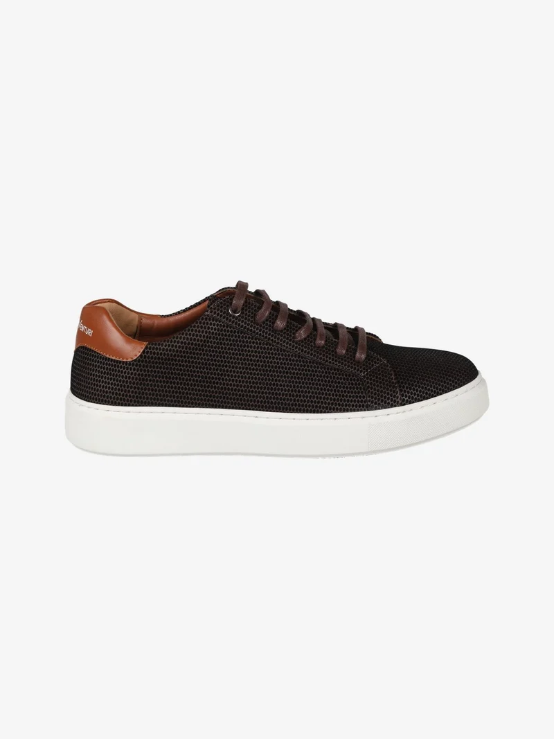 Sneakers basse da uomo stringate - moro