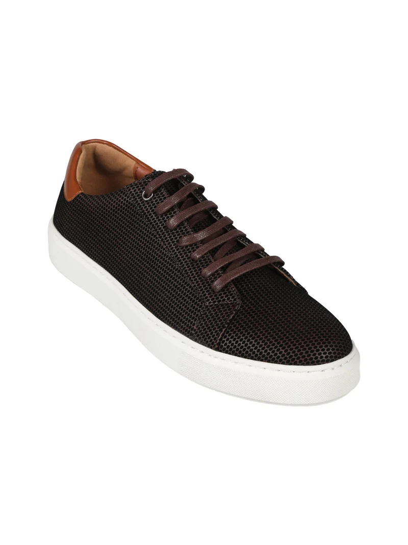 Sneakers basse da uomo stringate - moro