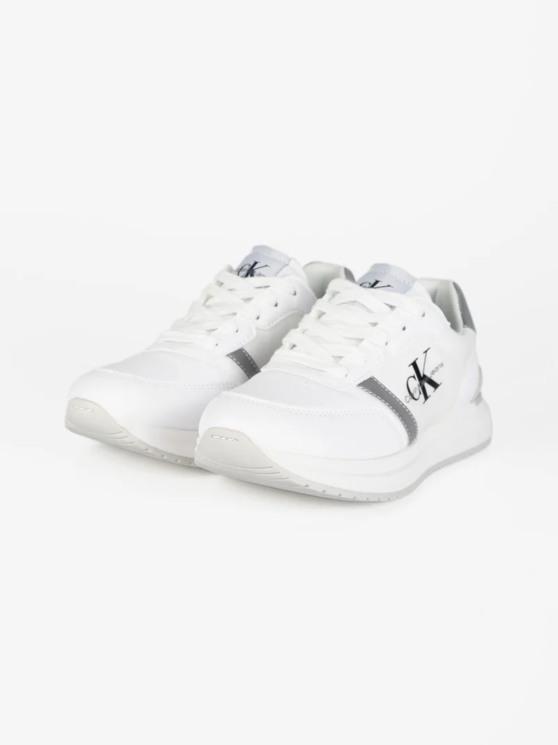Sneakers stringata da bambino - bianco
