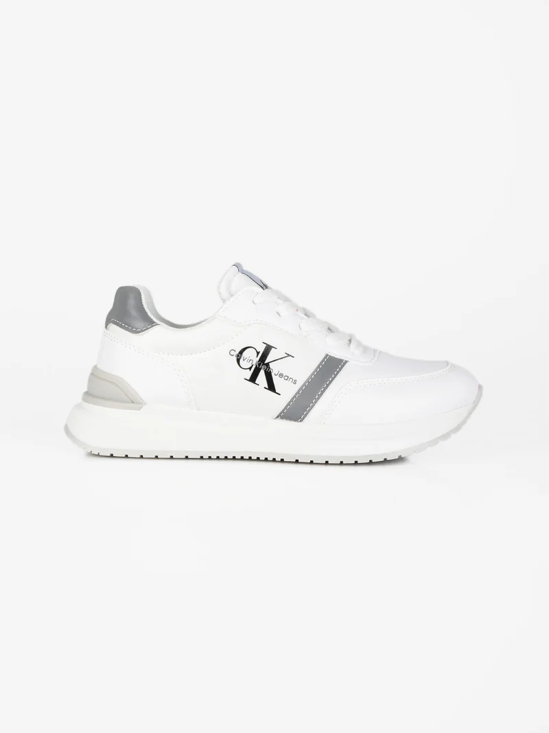 Sneakers stringata da bambino - bianco