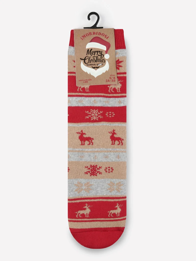 Calze antiscivolo Natale per bambini - grigio