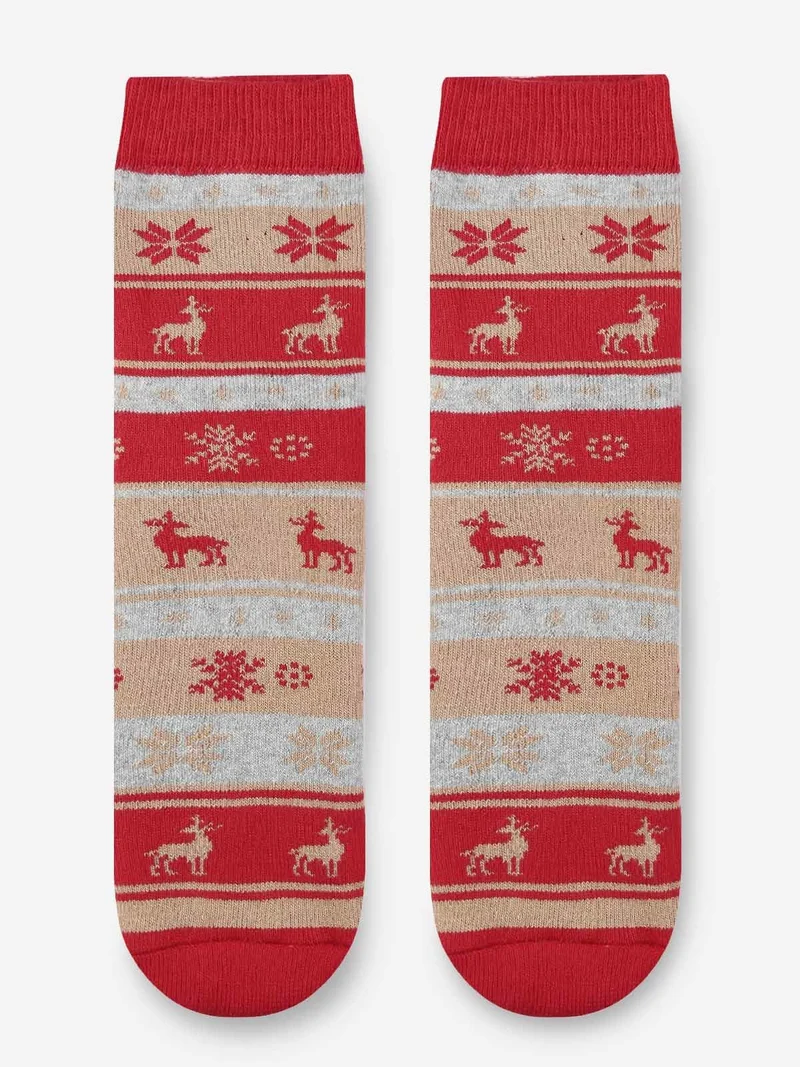 Calze antiscivolo Natale per bambini - grigio