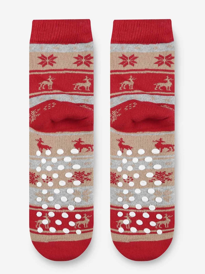 Calze antiscivolo Natale per bambini - grigio