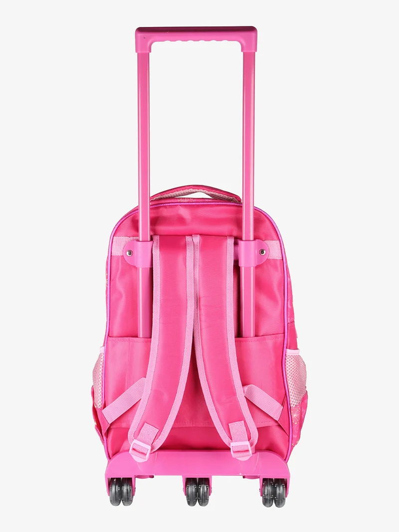 Zaino da scuola con rotelle - fucsia