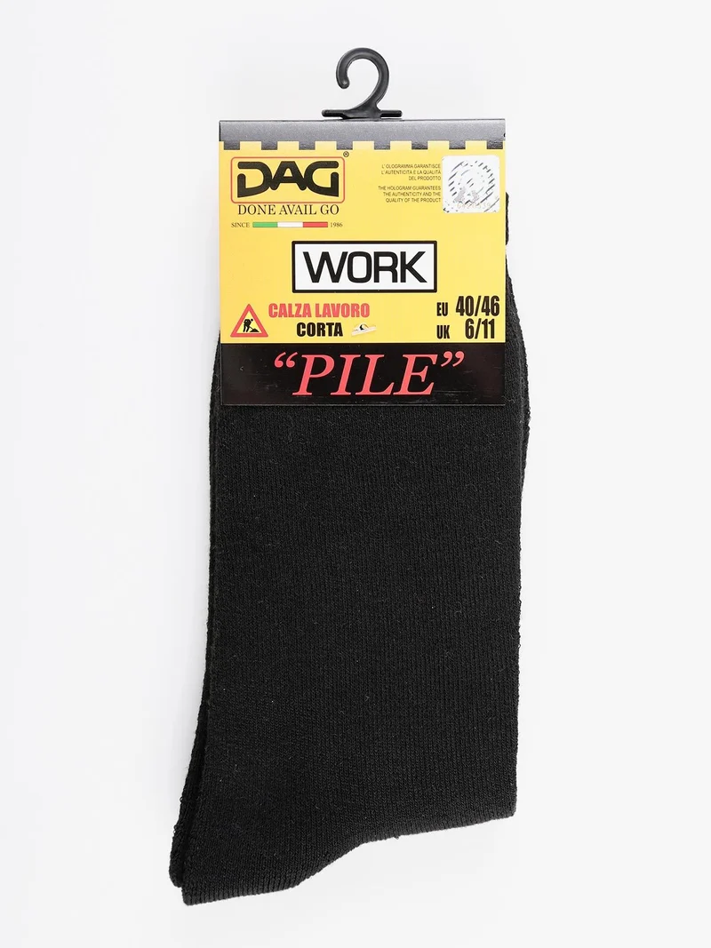 Calze corte da lavoro in pile - nero