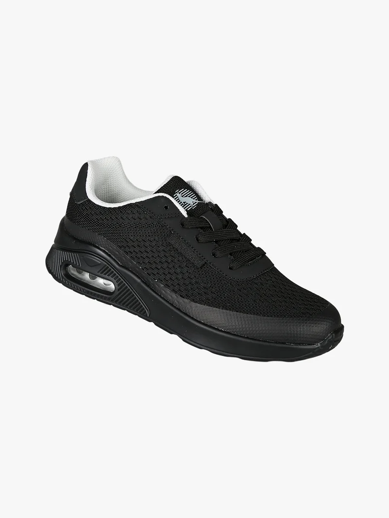 Sneakers sportive da donna in tessuto con air - nero