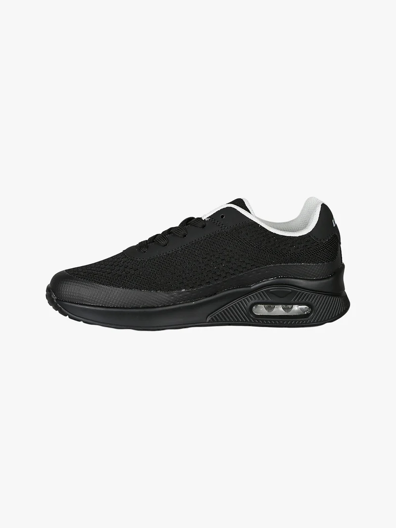 Sneakers sportive da donna in tessuto con air - nero