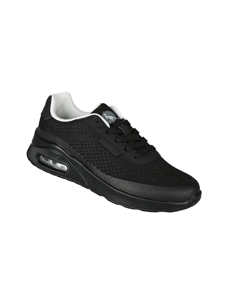 Sneakers sportive da donna in tessuto con air - nero