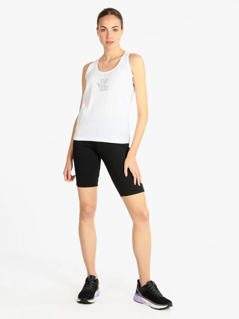 Leggings corti sportivi da donna - nero