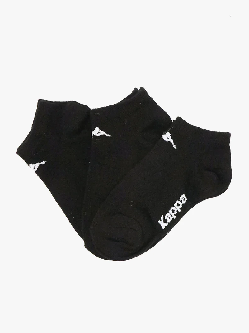 Calze corte 3 paia da bambino in cotone - nero