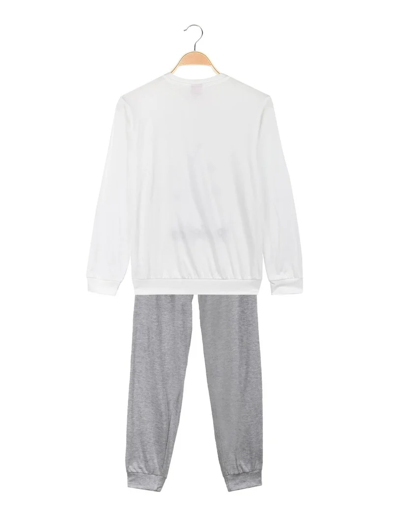 Pigiama ragazza in cotone - bianco