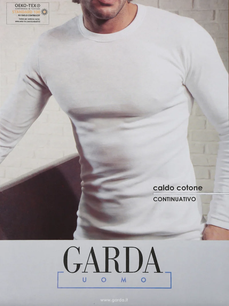 Maglia intima da uomo manica lunga - bianco