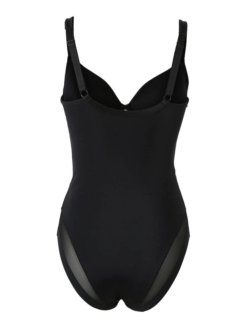 OD44C Body con coppe imbottite e ferretto COPPA C - nero