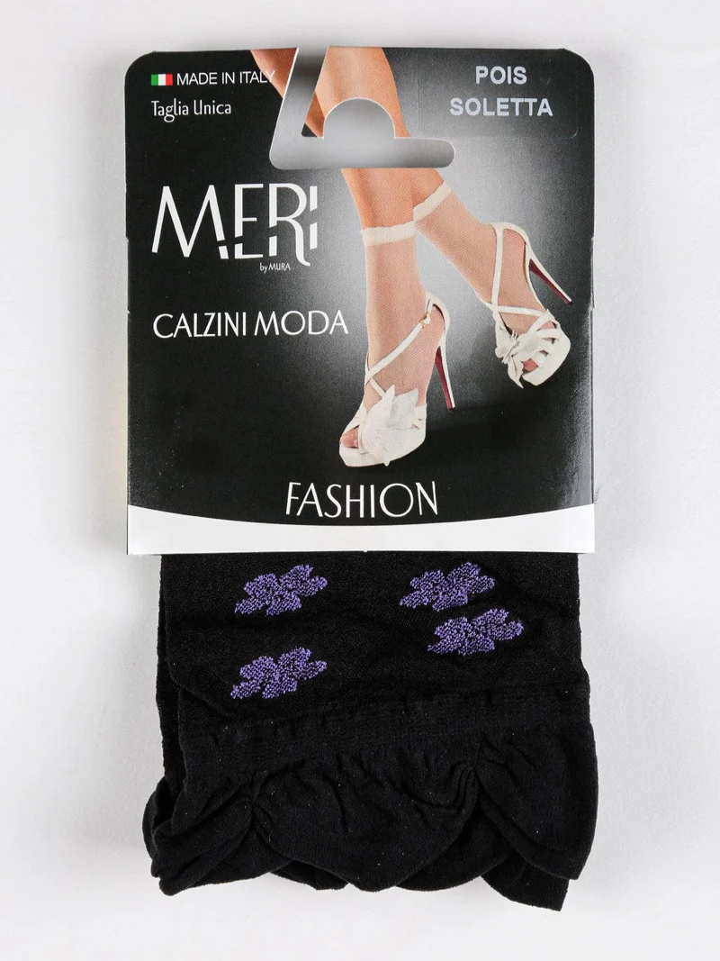 Calzine moda a pois - nero