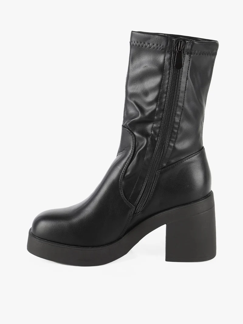 Stivaletti da donna con tacco - nero