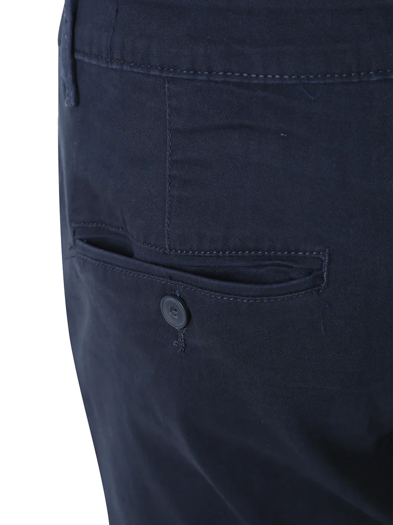 Pantaloni da uomo slim fit in cotone taglie grandi - blu scuro