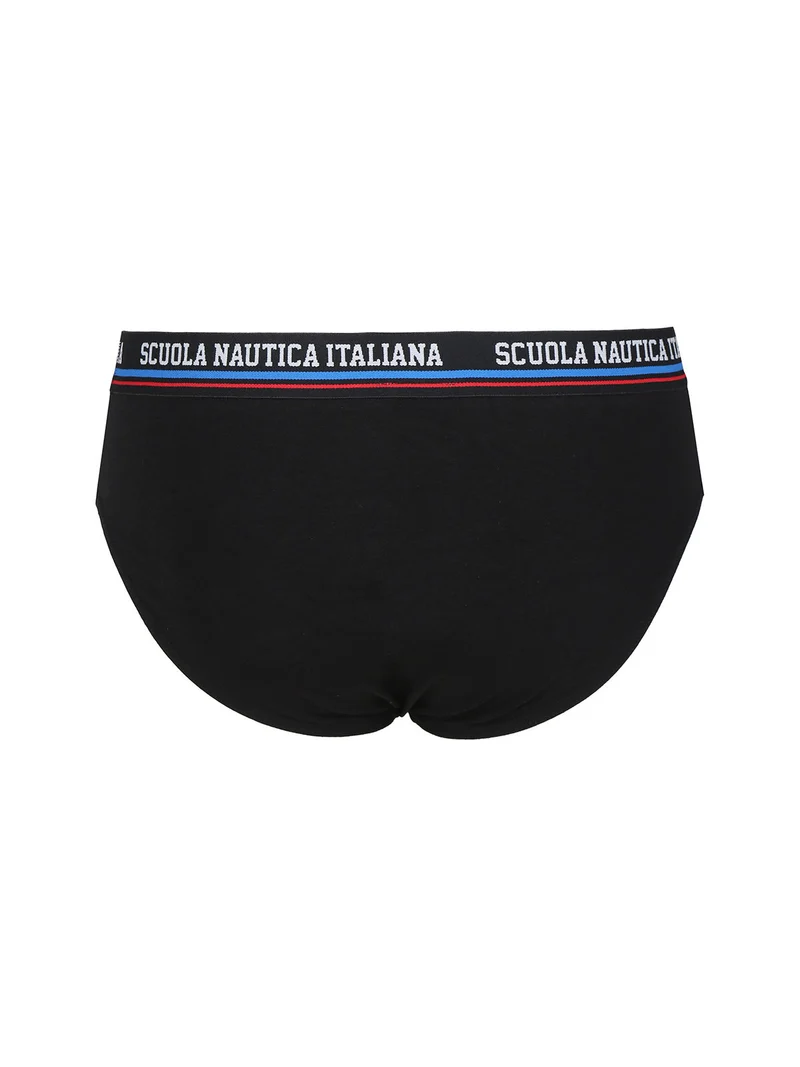Slip da uomo tinta unita - nero