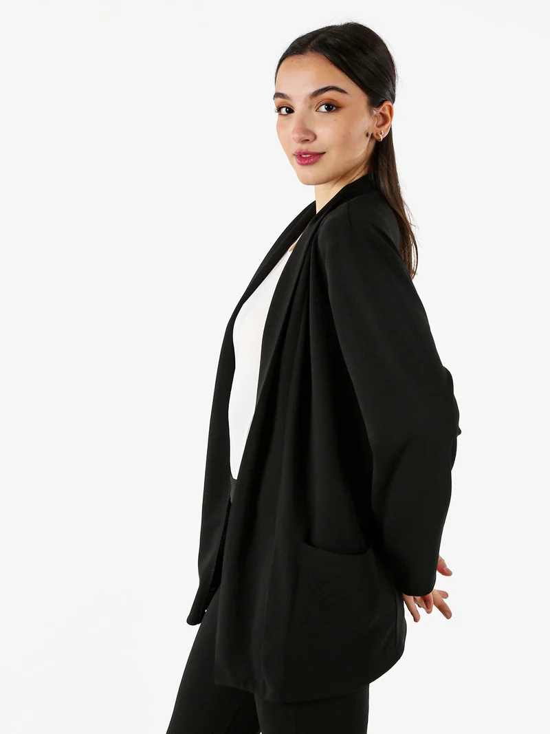Blazer donna aperto - nero