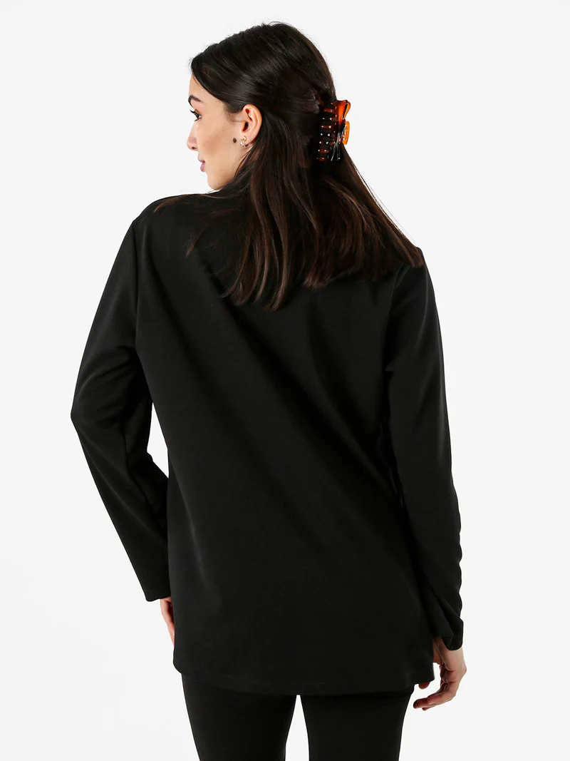 Blazer donna aperto - nero