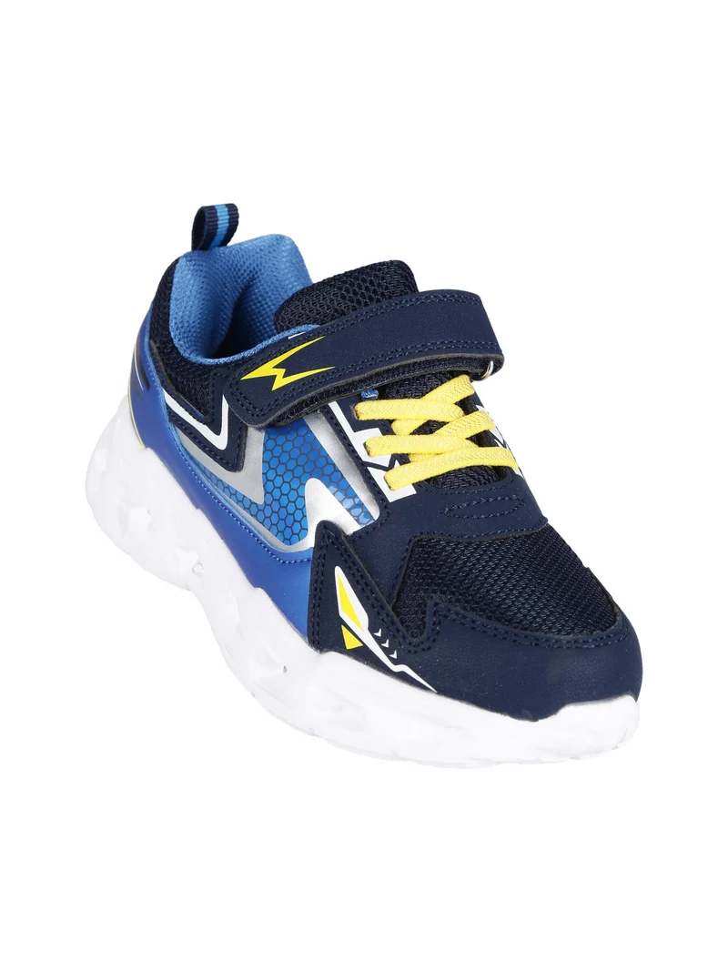 Sneakers da ragazzo con strappo e luci - blu