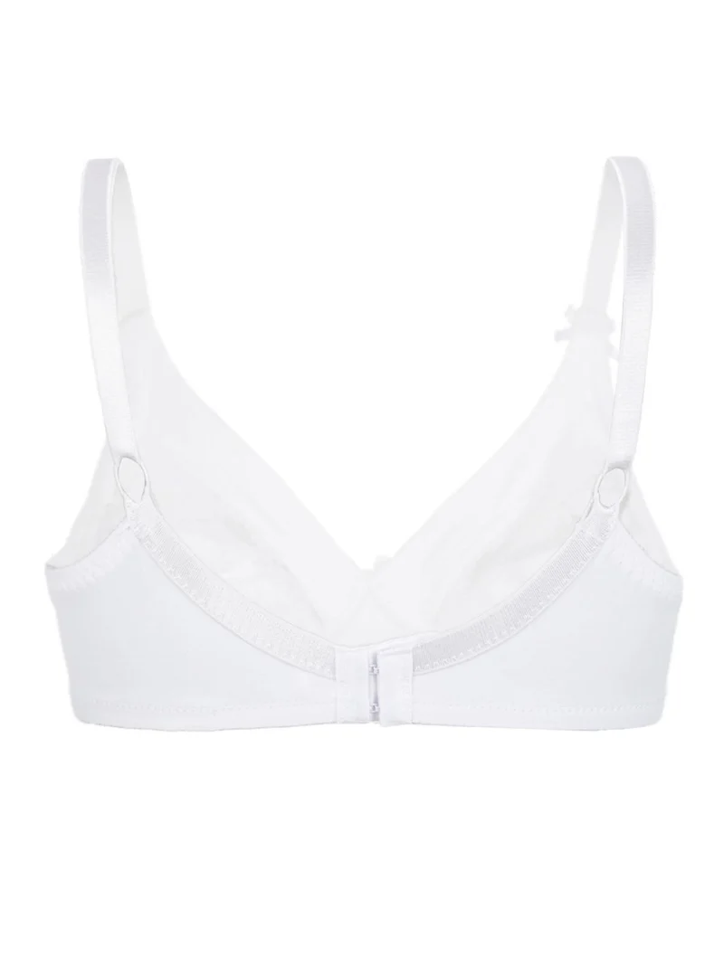 Reggiseno senza ferretto modello peonia - bianco