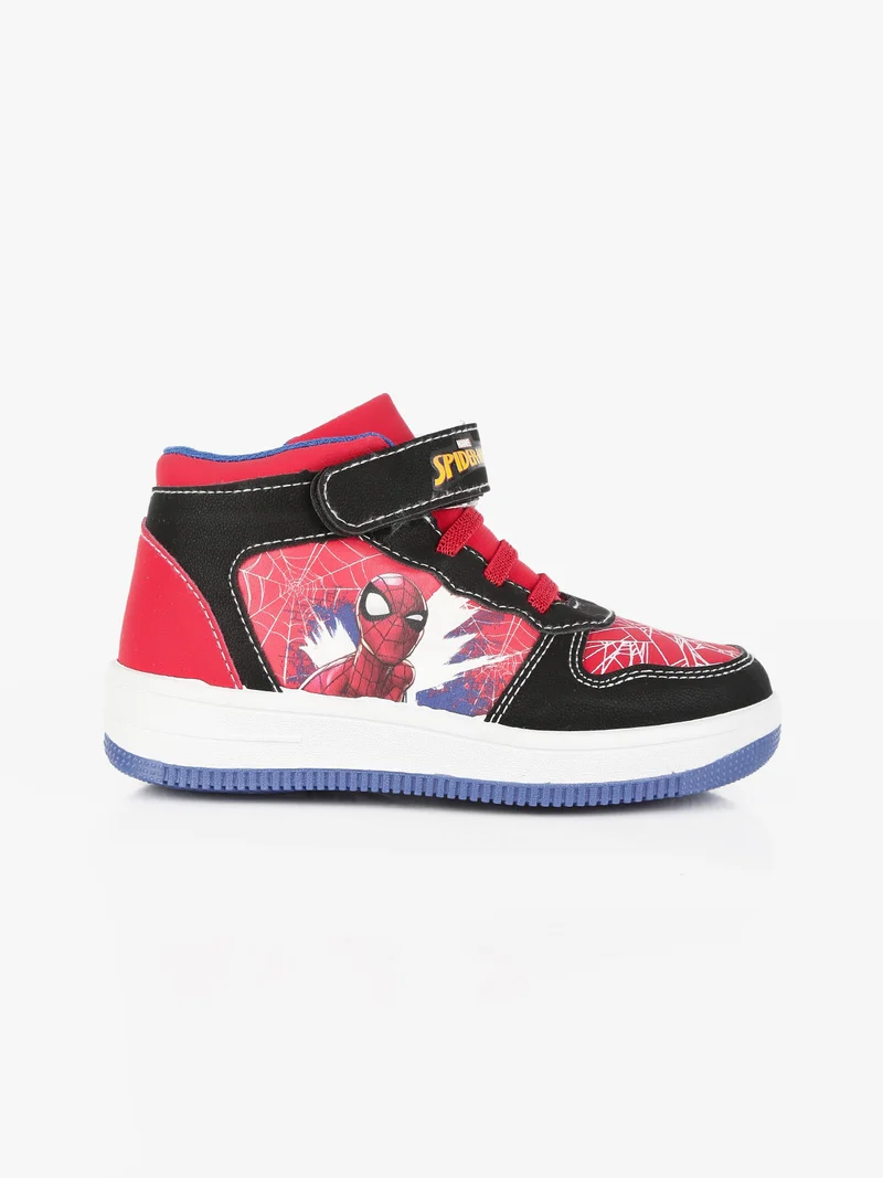 Sneakers alte da bambino con stampe - rosso
