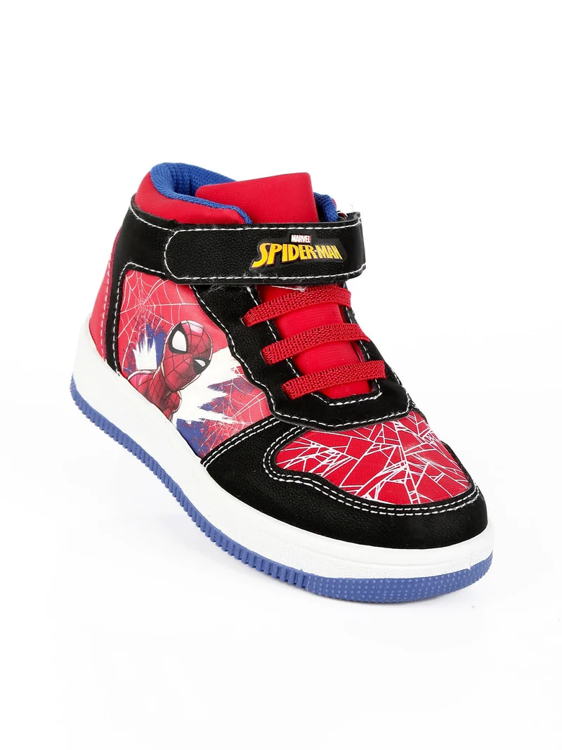 Sneakers alte da bambino con stampe - rosso