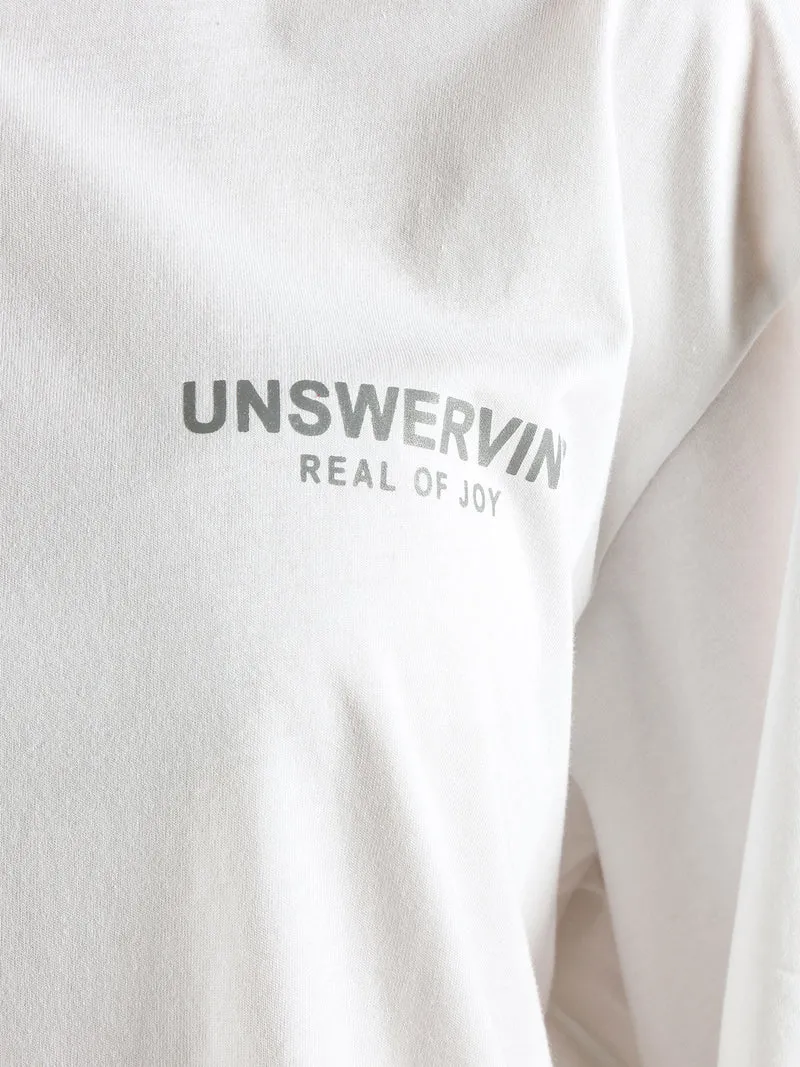 T-shirt girocollo oversize - bianco